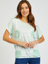 Sam 73 Tricou alb și verde pentru femei SAM73 Taurus