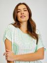 Sam 73 Tricou alb și verde pentru femei SAM73 Taurus