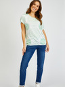 Sam 73 Tricou alb și verde pentru femei SAM73 Taurus