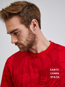 Sam 73 Tricou cu imprimeu SAM73 Sculptor roșu pentru bărbați
