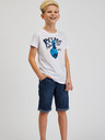 Sam 73 Tricou imprimat băieți alb SAM73 Scutum