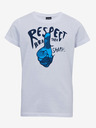 Sam 73 Tricou imprimat băieți alb SAM73 Scutum