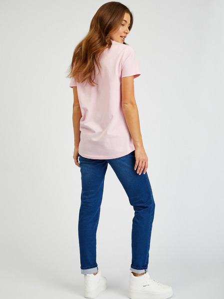 Sam 73 Tricou imprimat roz pentru femei SAM73 Musca