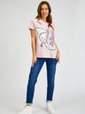 Sam 73 Tricou imprimat roz pentru femei SAM73 Musca