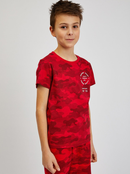 Sam 73 Tricou militar din bumbac roșu pentru băieți SAM73 Hydrus