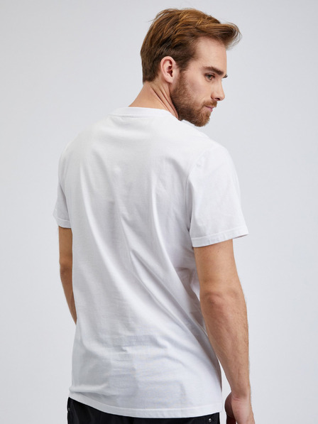 Sam 73 Tricou imprimat din bumbac pentru bărbați, alb SAM73 Almandit
