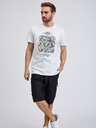 Sam 73 Tricou imprimat din bumbac pentru bărbați, alb SAM73 Almandit