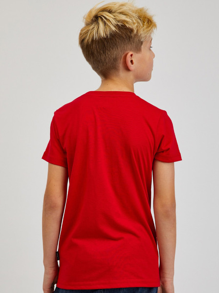 Sam 73 Tricou imprimat roșu pentru băieți SAM73 Scutum