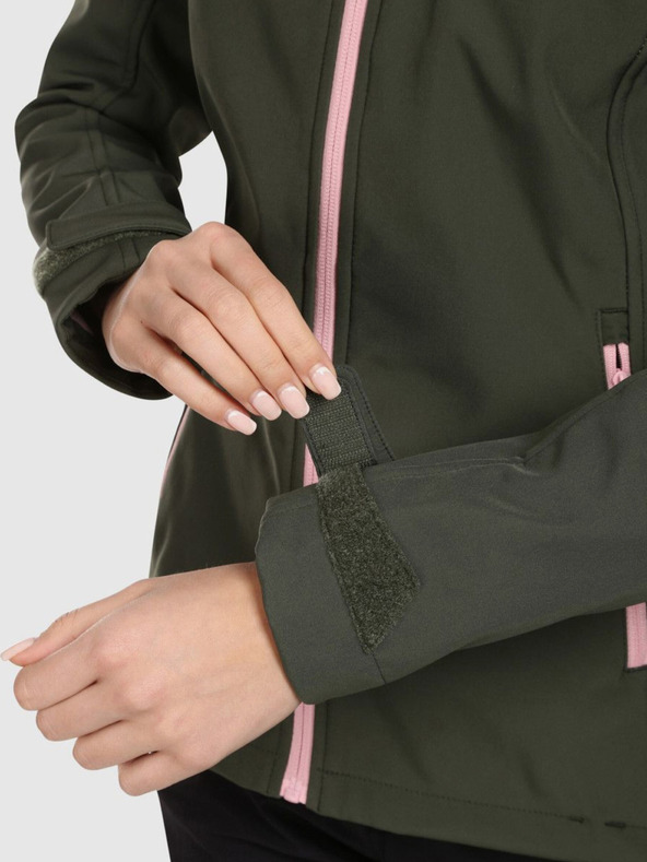 Kilpi Jachetă softshell pentru femei Kilpi RAVIA-W Verde închis