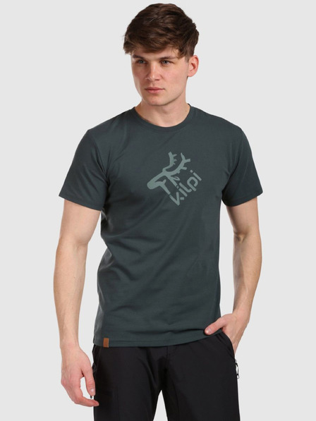 Kilpi Tricou de bumbac pentru bărbați Kilpi DISCOVER-M Verde închis