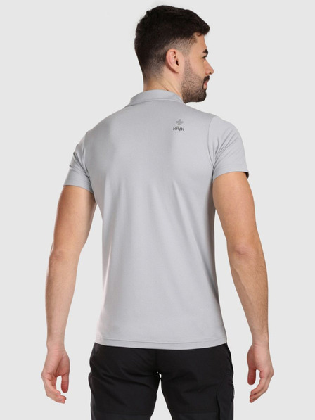 Kilpi Tricou polo funcțional pentru bărbați Kilpi GIVRY-M Gri deschis