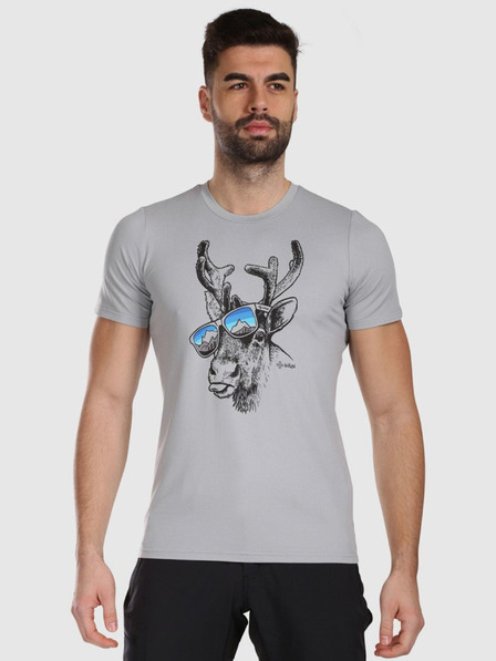 Kilpi Tricou funcțional pentru bărbați Kilpi LISMAIN-M Gri deschis