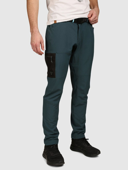 Kilpi Pantaloni de exterior pentru bărbați Kilpi LIGNE-M Verde închis