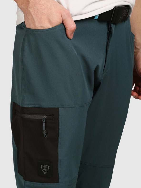 Kilpi Pantaloni de exterior pentru bărbați Kilpi LIGNE-M Verde închis
