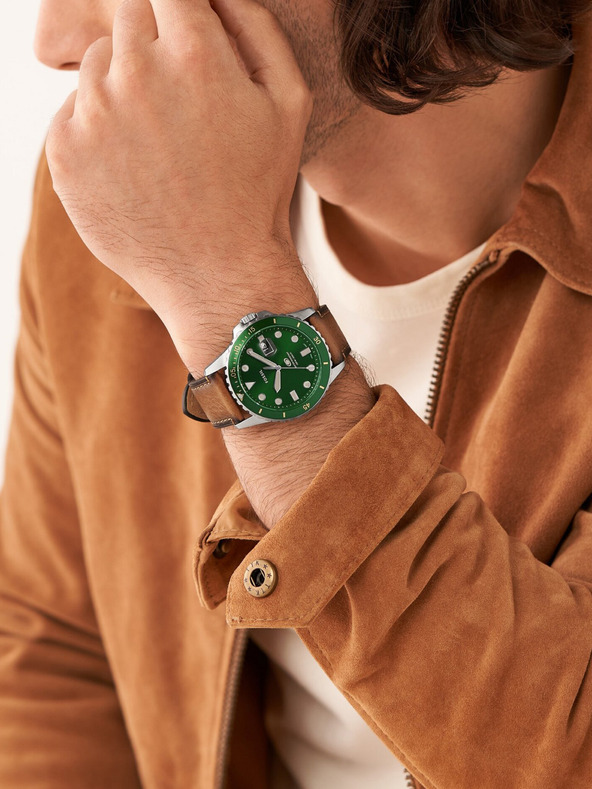 Fossil Ceas Fossil Blue argintiu pentru bărbați