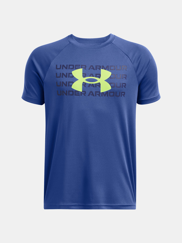 Under Armour Tricou pentru băieți Under Armour UA B TECH WM LOGO SS