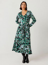 SKFK Rochie verde cu imprimeu floral pentru femei SKFK Vestido Kaule