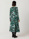 SKFK Rochie verde cu imprimeu floral pentru femei SKFK Vestido Kaule