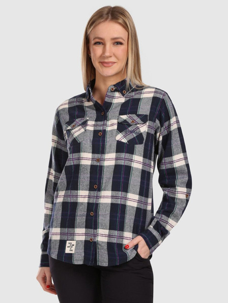 Kilpi Cămașă sport din flanel pentru femei Kilpi FLANNY-W Albastru