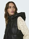 ONLY Verde închis Vestă matlasată pentru femei ONLY New Anja din imitație de leatherette