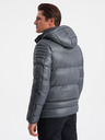 Ombre Clothing Jachetă de iarnă matlasată pentru bărbați gri Ombre Clothing