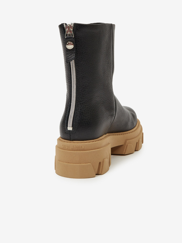 Steve Madden Cizme de gleznă din piele neagră Steve Madden Maryann