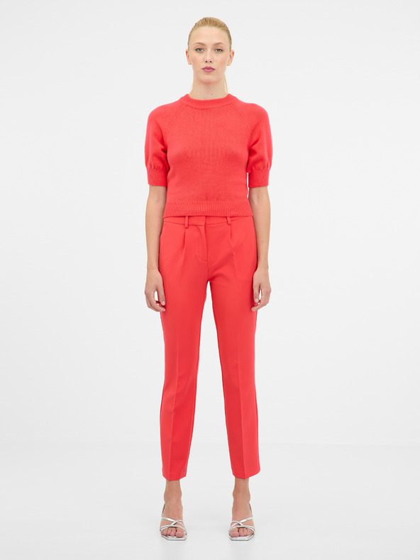 Orsay Pulover roșu cu mânecă scurtă pentru femei ORSAY