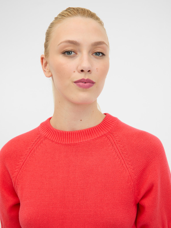 Orsay Pulover roșu cu mânecă scurtă pentru femei ORSAY