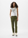 GAP Pantaloni cu buzunare de culoare Mid-Rise Downtown Khacki GAP