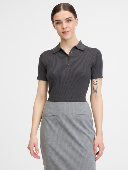 Orsay Tricou cu mânecă scurtă pentru femei gri închis ORSAY