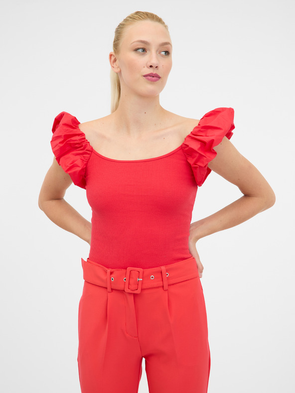 Orsay Tricou roșu cu mânecă scurtă pentru femei ORSAY