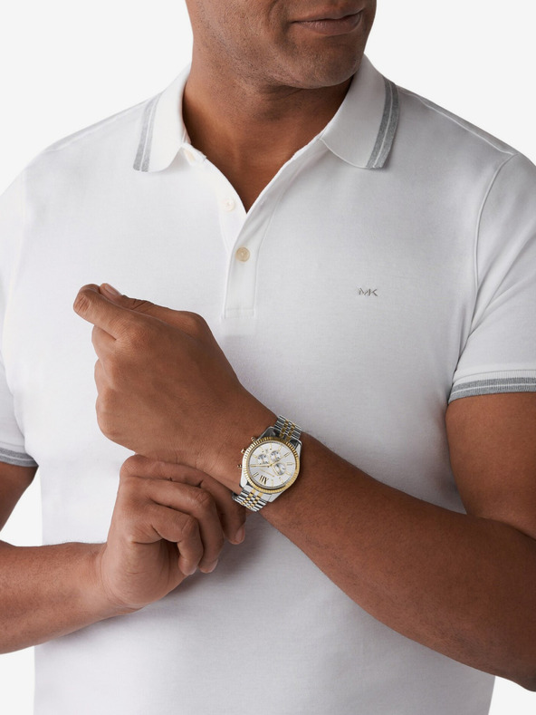 Michael Kors Ceas unisex Michael Kors Lexington argintiu și auriu