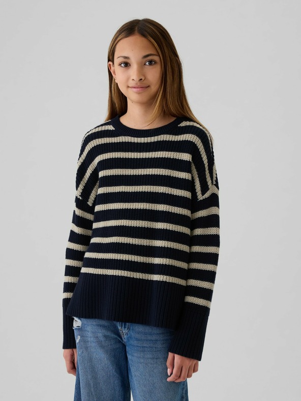 GAP Pulover oversize cu dungi pentru copii GAP