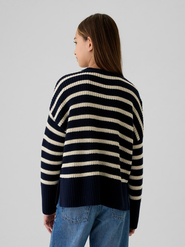 GAP Pulover oversize cu dungi pentru copii GAP
