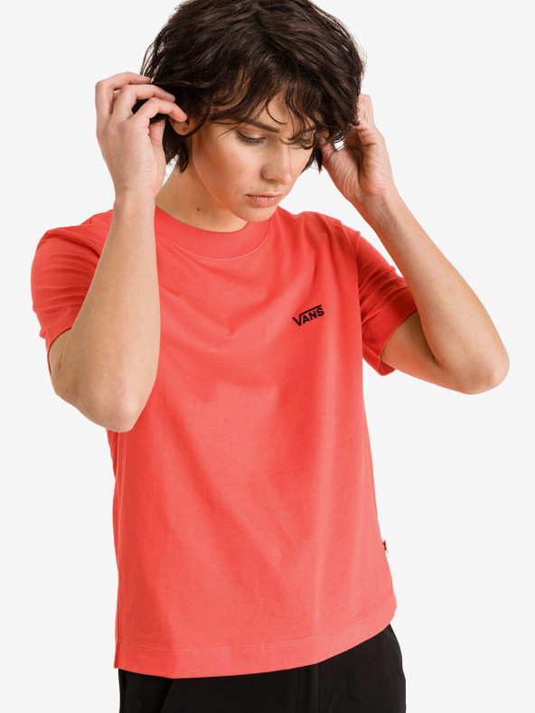 Vans Tricou pentru femei Vans Junior V Boxy roșu deschis