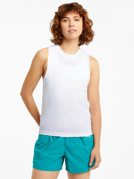 Puma Hanorac alb Puma Evide Mesh pentru femei