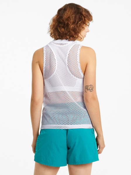Puma Hanorac alb Puma Evide Mesh pentru femei