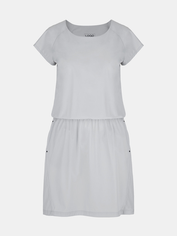 Loap Rochie gri deschis cu buzunare LOAP