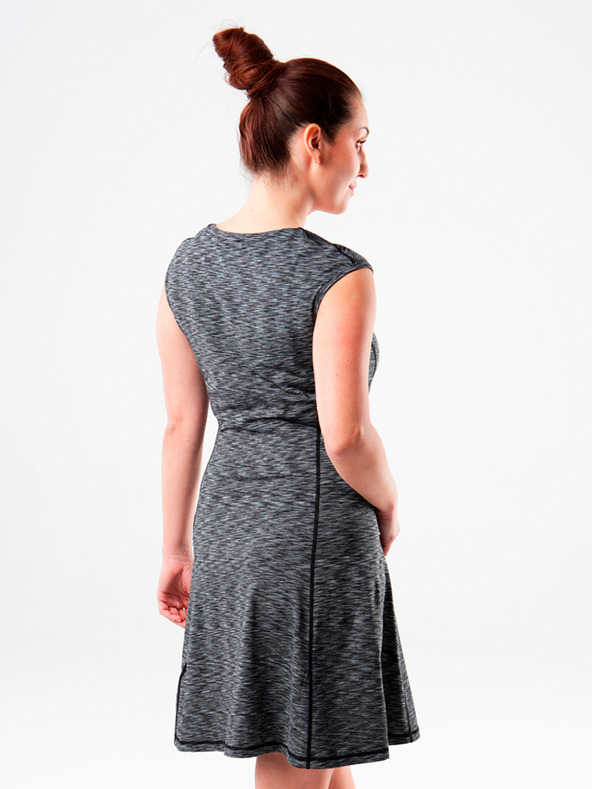 Loap Rochie gri cu dungi LOAP