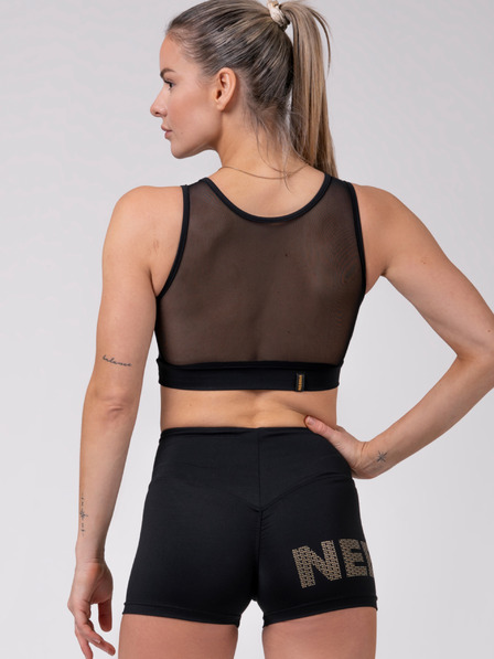 Nebbia Top sport negru pentru femei Nebbia