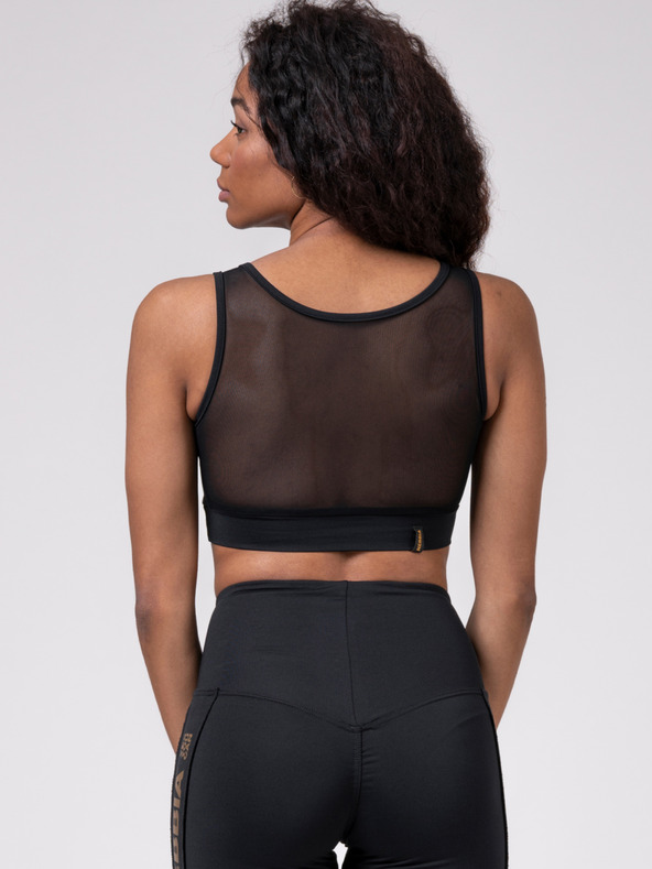 Nebbia Top sport negru pentru femei Nebbia