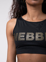 Nebbia Top sport negru pentru femei Nebbia