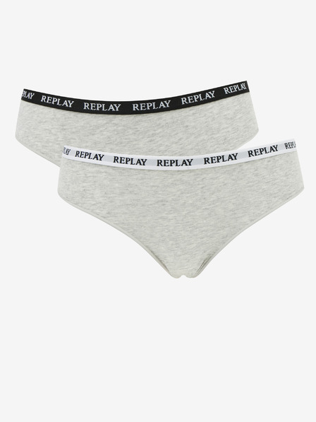 Replay Set de doi pantaloni de damă gri Replay