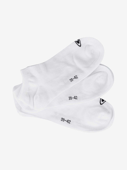 O'Neill Set de trei perechi de șosete unisex în alb O'Neill Sneaker