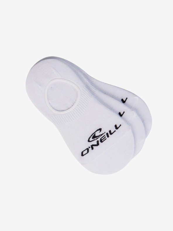 O'Neill Set de trei perechi de șosete unisex în alb O'Neill FOOTIE 3PK