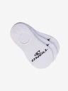 O'Neill Set de trei perechi de șosete unisex în alb O'Neill FOOTIE 3PK