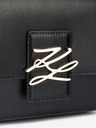 Karl Lagerfeld Geantă din piele neagră pentru femei KARL LAGERFELD Autograf