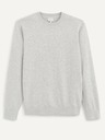 Celio Pulover basic gri deschis pentru bărbați Celio