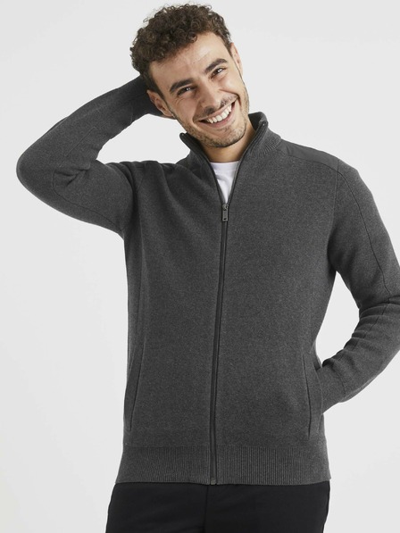 Celio Pulover basic gri închis Celio Vemilano