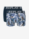 Replay Set de doi boxeri în albastru Replay Foliage